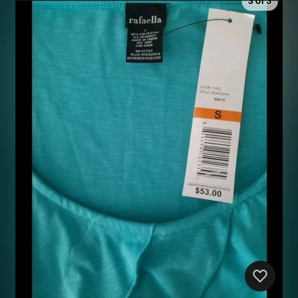 Raffaella Blue Layered Ruffle Tank Top - Picture 5 of 5